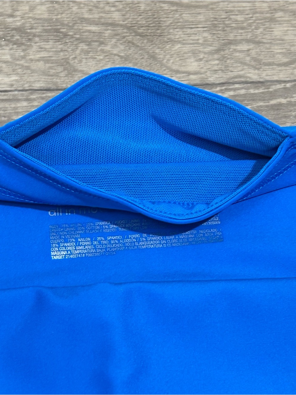 All In Motion Women's High-Rise Bike Shorts With Pockets Blue Size 2X - Picture 10 of 14